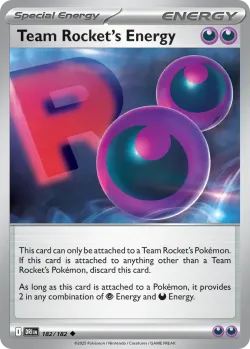 Team Rocket's Energy 「PLAY_POKEMON_PRIZE_PACK_SERIES_EIGHT 182/182」「EN」