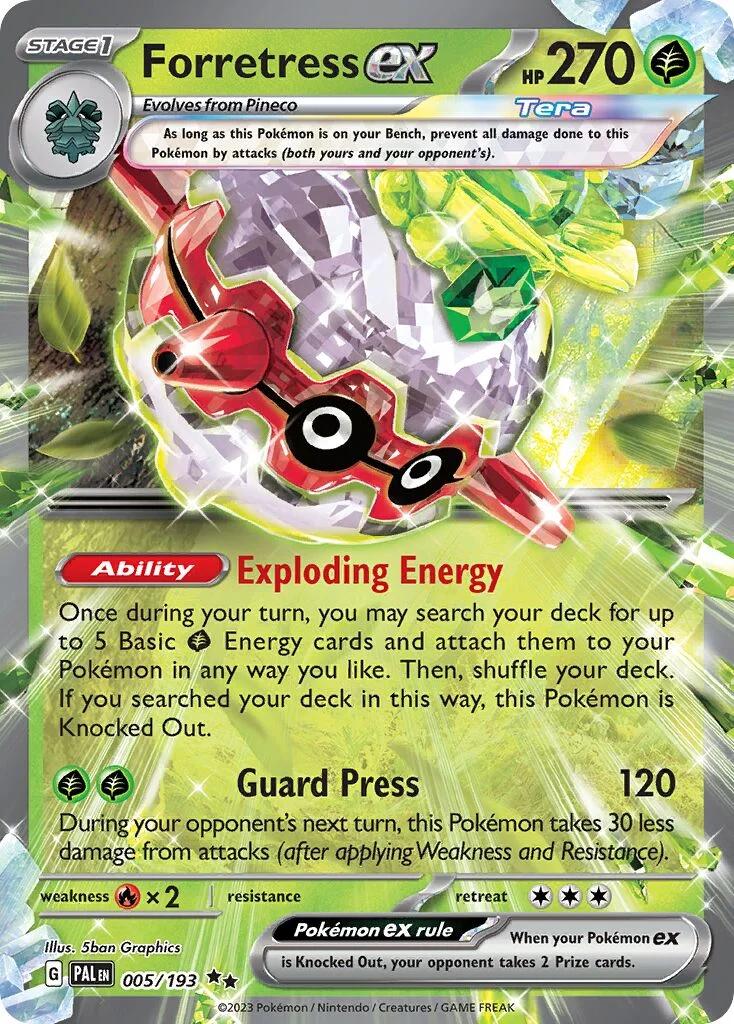Forretress ex 「PLAY_POKEMON_PRIZE_PACK_SERIES_FIVE 005/193」「EN」