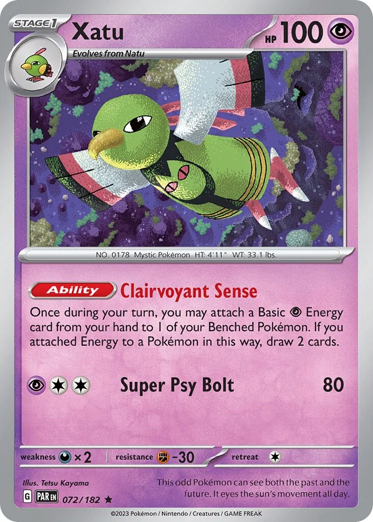 Xatu 「PLAY_POKEMON_PRIZE_PACK_SERIES_FIVE 072/182」「EN」