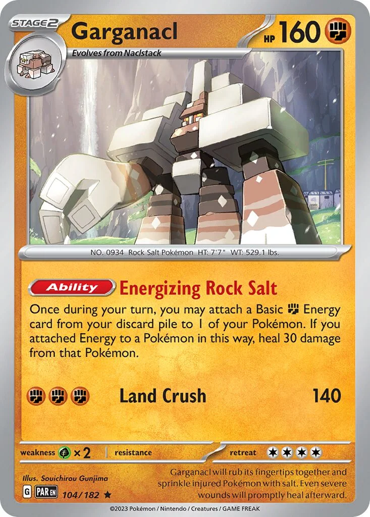 Garganacl 「PLAY_POKEMON_PRIZE_PACK_SERIES_FIVE 104/182」「EN」