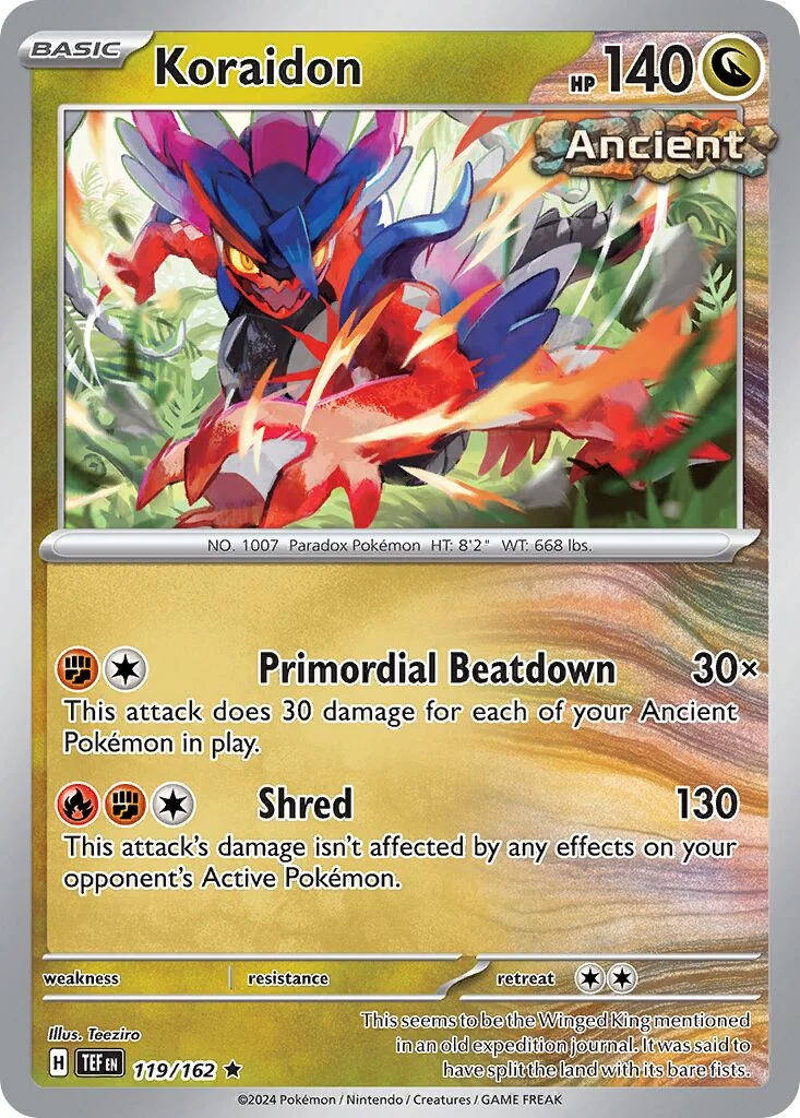 Koraidon 「PLAY_POKEMON_PRIZE_PACK_SERIES_FIVE 119/162」「EN」
