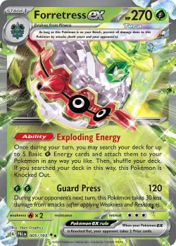 Forretress ex 「PLAY_POKEMON_PRIZE_PACK_SERIES_FIVE 005/193」「EN」