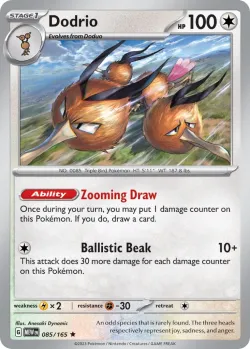 Dodrio 「PLAY_POKEMON_PRIZE_PACK_SERIES_FIVE 085/165」「EN」