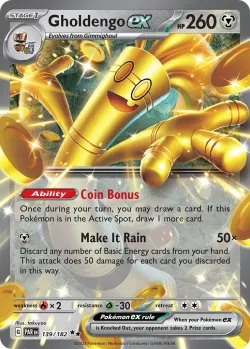 Gholdengo ex 「PLAY_POKEMON_PRIZE_PACK_SERIES_FIVE 139/182」「EN」