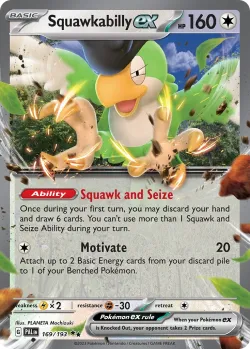 Squawkabilly ex 「PLAY_POKEMON_PRIZE_PACK_SERIES_FIVE 169/193」「EN」