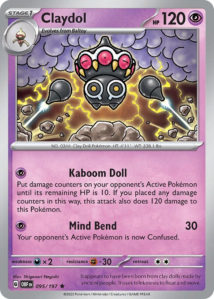 Claydol 「PLAY_POKEMON_PRIZE_PACK_SERIES_FOUR 095/197」「EN」