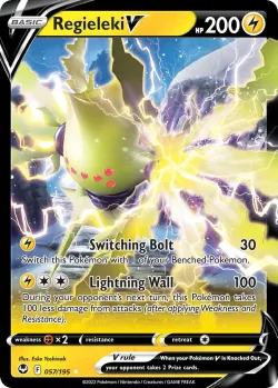 Regieleki V 「PLAY_POKEMON_PRIZE_PACK_SERIES_FOUR 057/195」「EN」