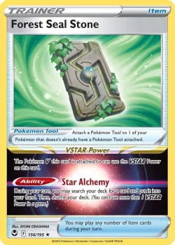 Forest Seal Stone 「PLAY_POKEMON_PRIZE_PACK_SERIES_FOUR 156/195」「EN」