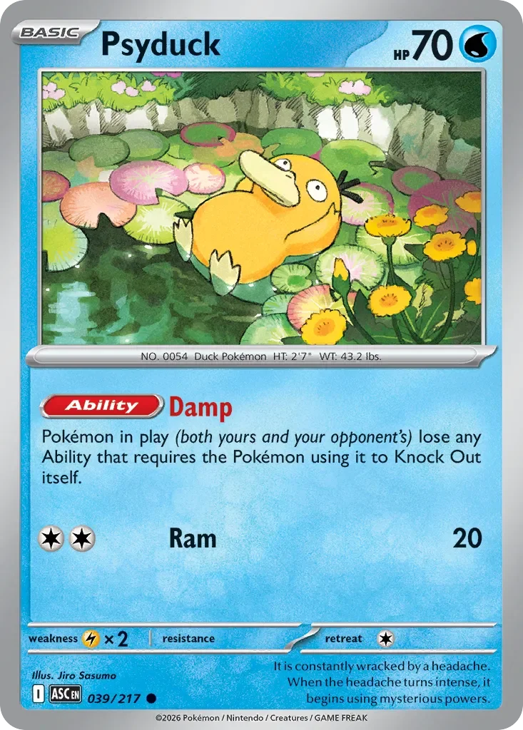 Psyduck 「PLAY_POKEMON_PRIZE_PACK_SERIES_NINE 039/217」「EN」