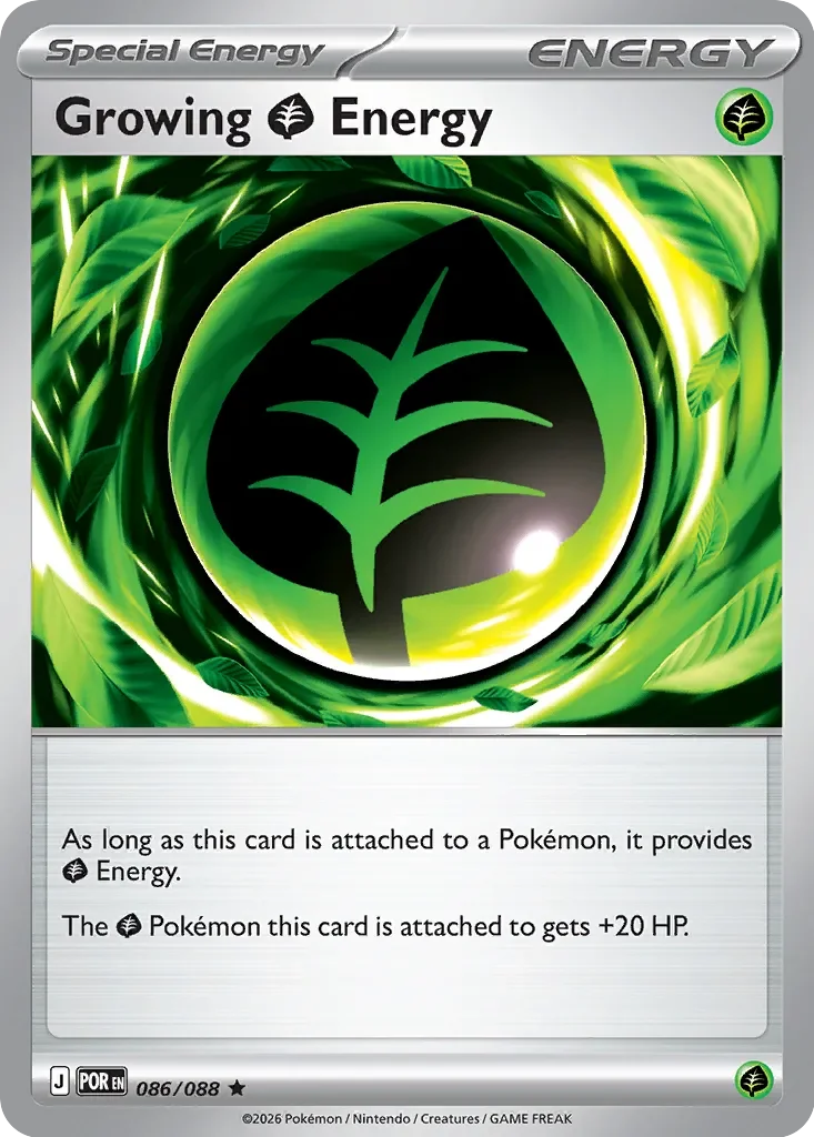 Growing Grass Energy 「PLAY_POKEMON_PRIZE_PACK_SERIES_NINE 086/088」「EN」