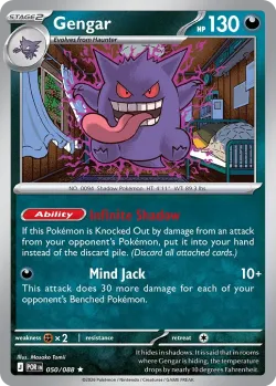 Gengar 「PLAY_POKEMON_PRIZE_PACK_SERIES_NINE 050/088」「EN」