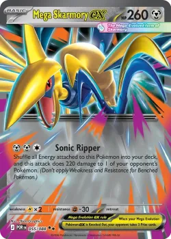 Mega Skarmory ex 「PLAY_POKEMON_PRIZE_PACK_SERIES_NINE 055/088」「EN」