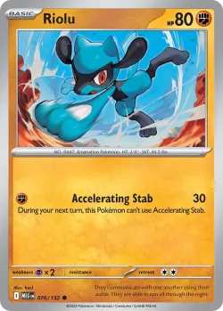 Riolu 「PLAY_POKEMON_PRIZE_PACK_SERIES_NINE 076/132」「EN」