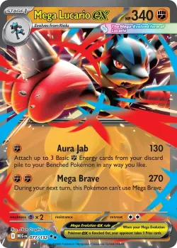Mega Lucario ex 「PLAY_POKEMON_PRIZE_PACK_SERIES_NINE 077/132」「EN」