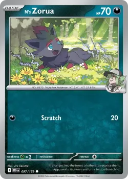 N's Zorua 「PLAY_POKEMON_PRIZE_PACK_SERIES_NINE 097/159」「EN」