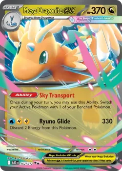 Mega Dragonite ex 「PLAY_POKEMON_PRIZE_PACK_SERIES_NINE 152/217」「EN」