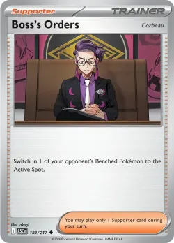 Boss's Orders 「PLAY_POKEMON_PRIZE_PACK_SERIES_NINE 183/217」「EN」