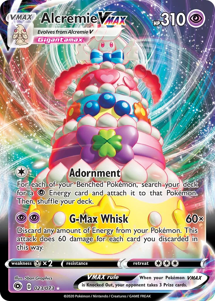 Alcremie VMAX 「PLAY_POKEMON_PRIZE_PACK_SERIES_ONE 023/073」「EN」