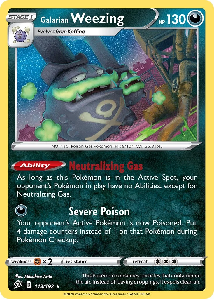 Galarian Weezing 「PLAY_POKEMON_PRIZE_PACK_SERIES_ONE 113/192」「EN」