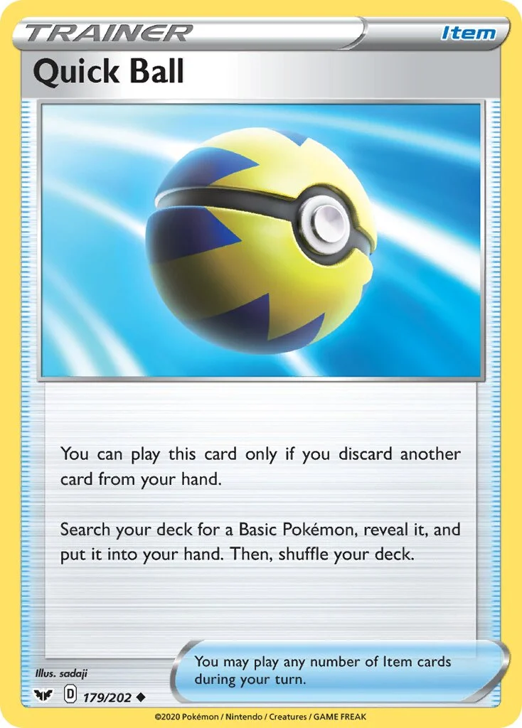 Quick Ball 「PLAY_POKEMON_PRIZE_PACK_SERIES_ONE 179/202」「EN」