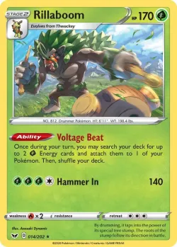 Rillaboom 「PLAY_POKEMON_PRIZE_PACK_SERIES_ONE 014/202」「EN」