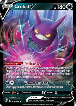 Crobat V 「PLAY_POKEMON_PRIZE_PACK_SERIES_ONE 104/189」「EN」