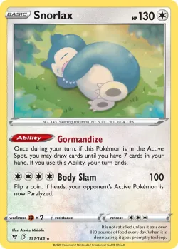 Snorlax 「PLAY_POKEMON_PRIZE_PACK_SERIES_ONE 131/185」「EN」