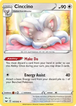 Cinccino 「PLAY_POKEMON_PRIZE_PACK_SERIES_ONE 147/202」「EN」