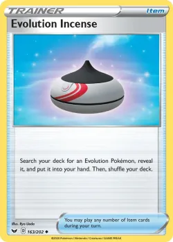 Evolution Incense 「PLAY_POKEMON_PRIZE_PACK_SERIES_ONE 163/202」「EN」
