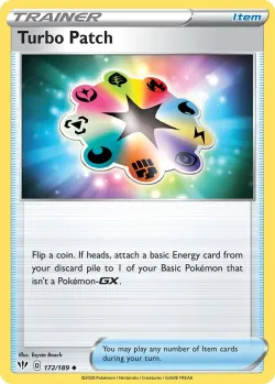 Turbo Patch 「PLAY_POKEMON_PRIZE_PACK_SERIES_ONE 172/189」「EN」