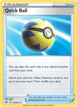 Quick Ball 「PLAY_POKEMON_PRIZE_PACK_SERIES_ONE 179/202」「EN」