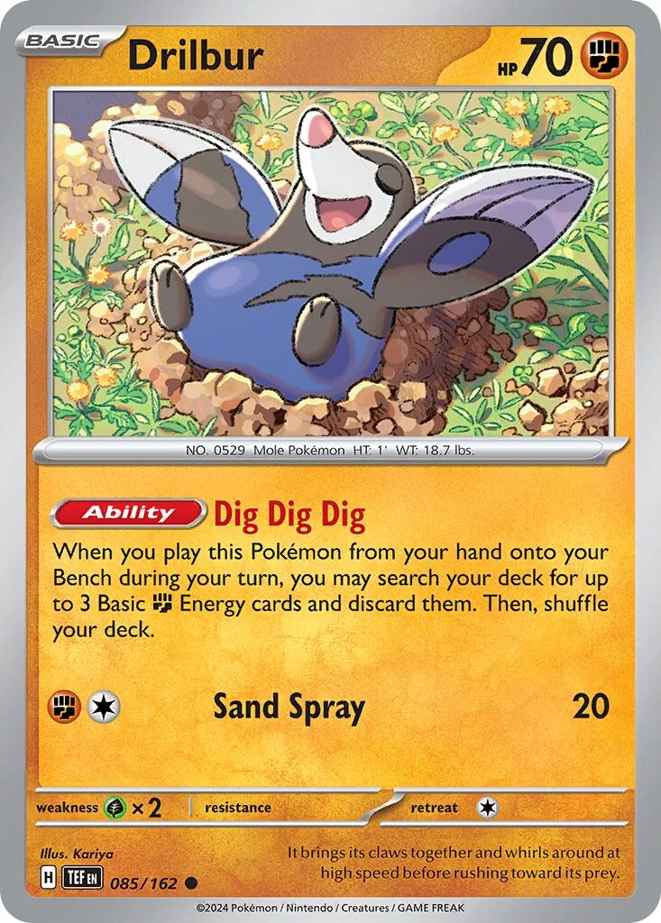 Drilbur 「PLAY_POKEMON_PRIZE_PACK_SERIES_SEVEN 085/162」「EN」