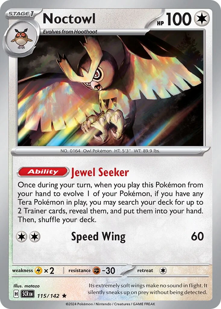 Noctowl 「PLAY_POKEMON_PRIZE_PACK_SERIES_SEVEN 115/142」「EN」
