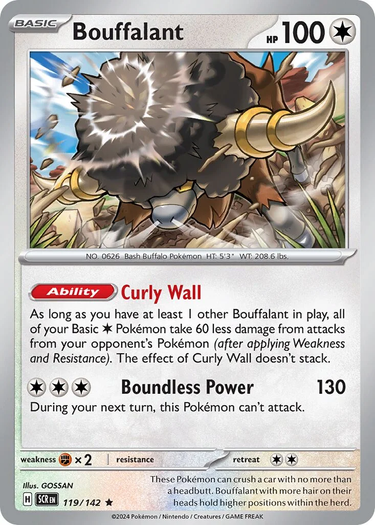 Bouffalant 「PLAY_POKEMON_PRIZE_PACK_SERIES_SEVEN 119/142」「EN」