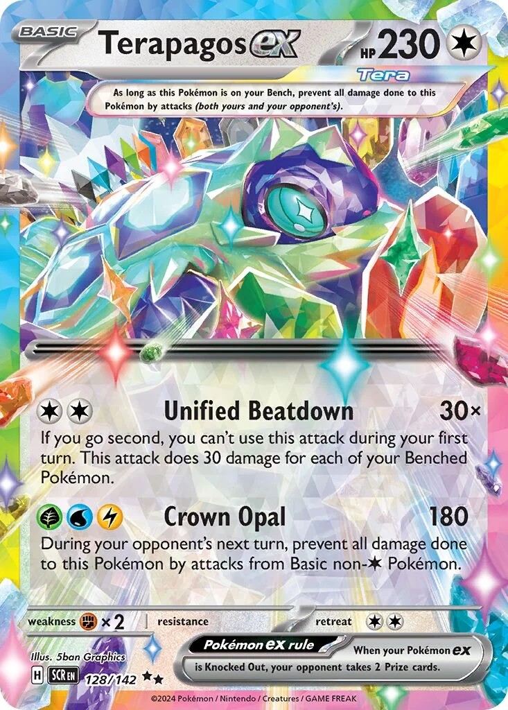 Terapagos ex 「PLAY_POKEMON_PRIZE_PACK_SERIES_SEVEN 128/142」「EN」