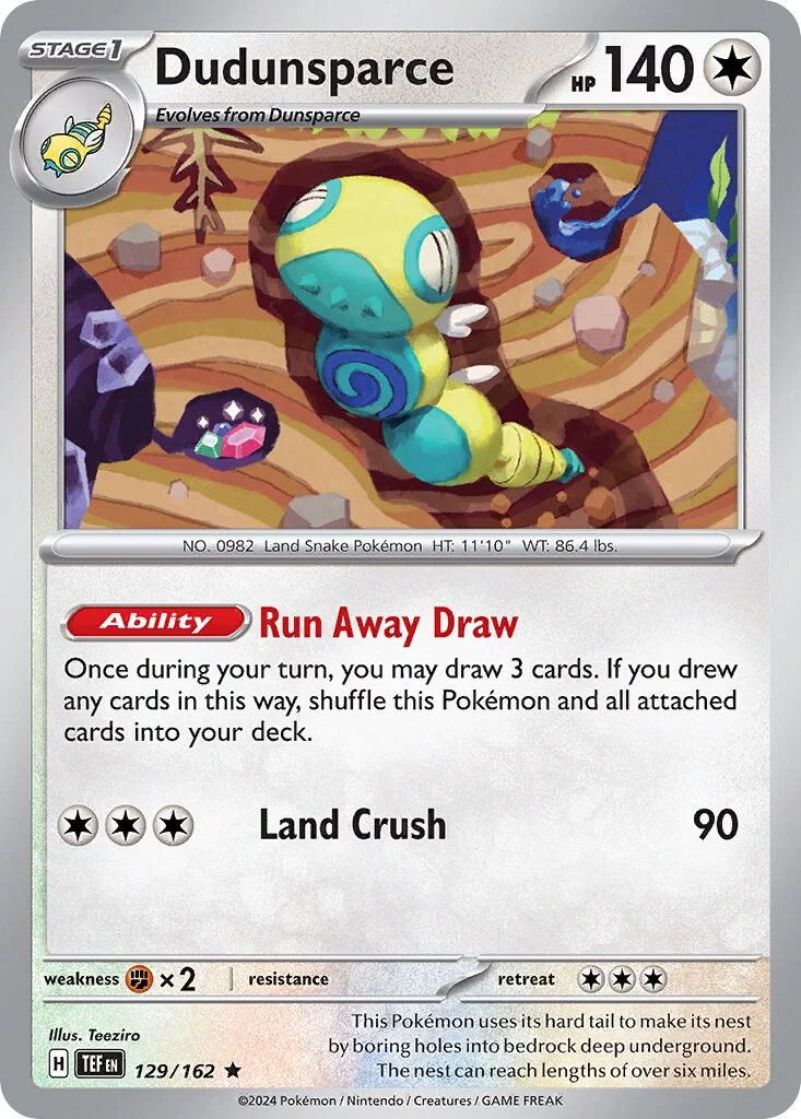Dudunsparce 「PLAY_POKEMON_PRIZE_PACK_SERIES_SEVEN 129/162」「EN」