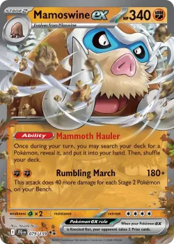 Mamoswine ex 「PLAY_POKEMON_PRIZE_PACK_SERIES_SEVEN 079/159」「EN」