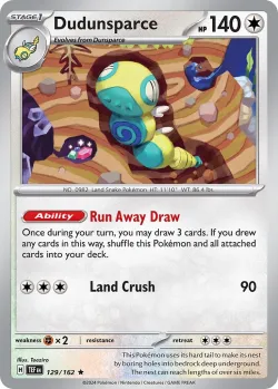 Dudunsparce 「PLAY_POKEMON_PRIZE_PACK_SERIES_SEVEN 129/162」「EN」
