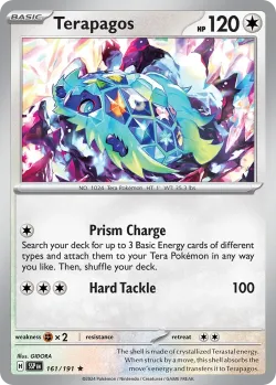 Terapagos 「PLAY_POKEMON_PRIZE_PACK_SERIES_SEVEN 161/191」「EN」
