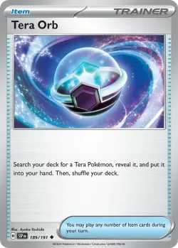 Tera Orb 「PLAY_POKEMON_PRIZE_PACK_SERIES_SEVEN 189/191」「EN」