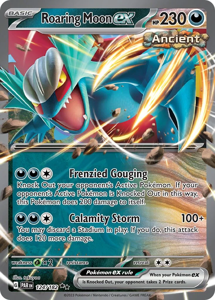 Roaring Moon ex 「PLAY_POKEMON_PRIZE_PACK_SERIES_SIX 124/182」「EN」