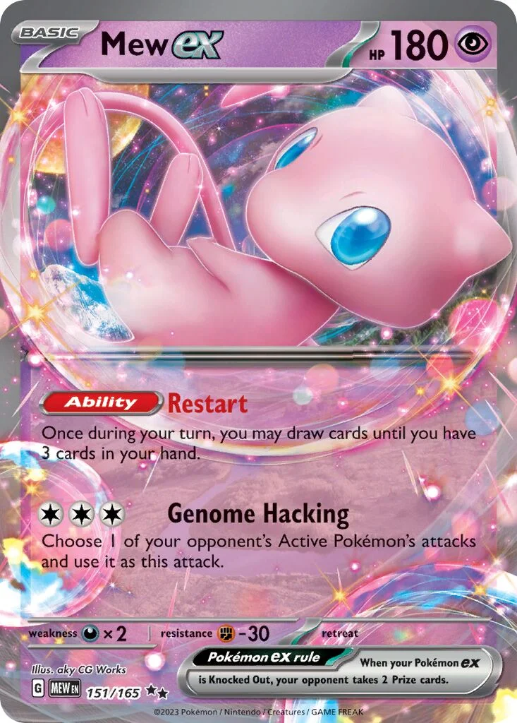 Mew ex 「PLAY_POKEMON_PRIZE_PACK_SERIES_SIX 151/165」「EN」