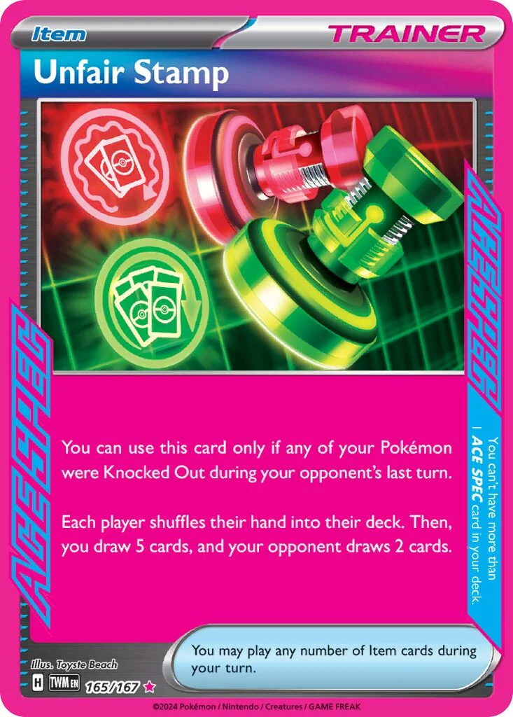 Unfair Stamp 「PLAY_POKEMON_PRIZE_PACK_SERIES_SIX 165/167」「EN」