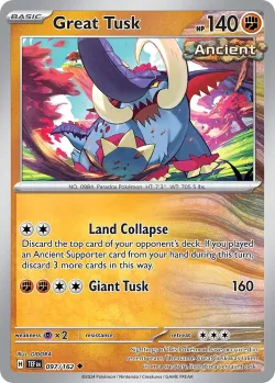 Great Tusk 「PLAY_POKEMON_PRIZE_PACK_SERIES_SIX 097/162」「EN」