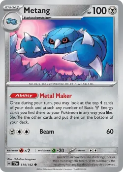 Metang 「PLAY_POKEMON_PRIZE_PACK_SERIES_SIX 114/162」「EN」