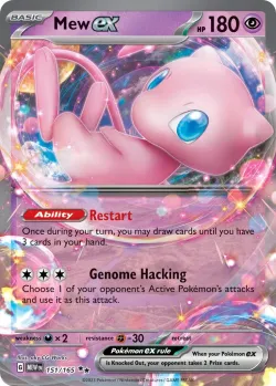 Mew ex 「PLAY_POKEMON_PRIZE_PACK_SERIES_SIX 151/165」「EN」