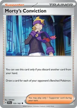 Morty's Conviction 「PLAY_POKEMON_PRIZE_PACK_SERIES_SIX 155/162」「EN」