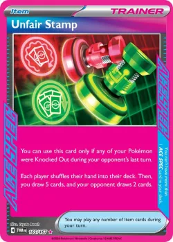 Unfair Stamp 「PLAY_POKEMON_PRIZE_PACK_SERIES_SIX 165/167」「EN」