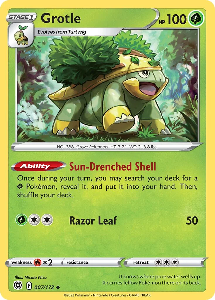 Grotle 「PLAY_POKEMON_PRIZE_PACK_SERIES_THREE 007/172」「EN」