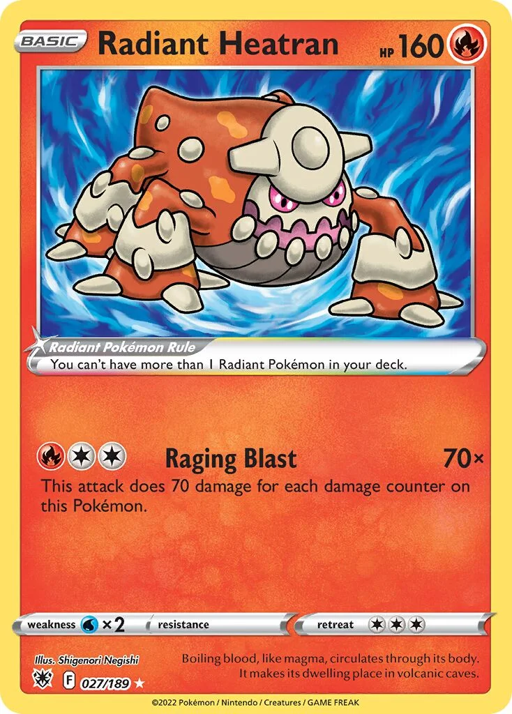 Radiant Heatran 「PLAY_POKEMON_PRIZE_PACK_SERIES_THREE 027/189」「EN」